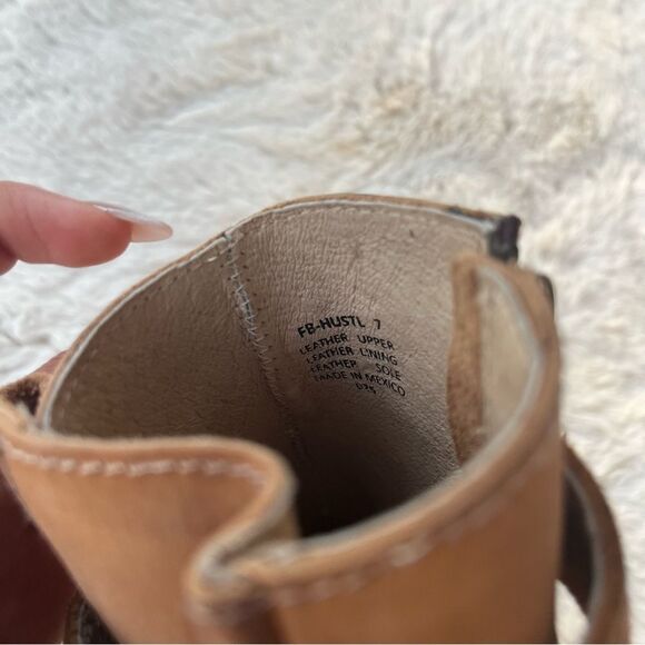 FREEBIRDS BY STEVEN Hustl Ankle Boots Strappy Buckle Sz. 7 - Picture 8 of 9